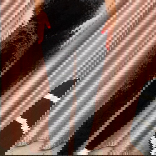 Βελούδινο μαύρο κολάν σε εξαιρετική κατάσταση μέγεθος M