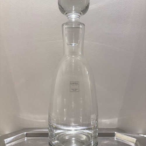 Espiel Bottle made of handmade crystal like new with lid