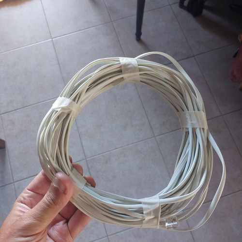 Telephone Cable RJ11 27 Meters Like New, White