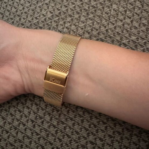 Jcou women's watch new, gold color