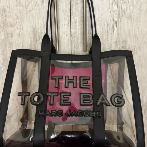 Marc Jacobs The Mesh Tote Bag shoulder bag like new, black and pink