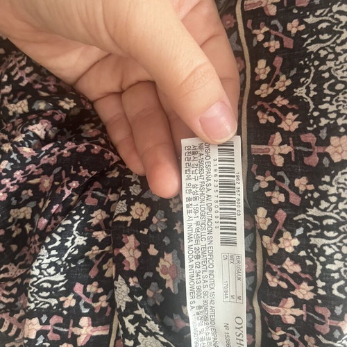 Oysho black maxi dress used, beach style with side slits