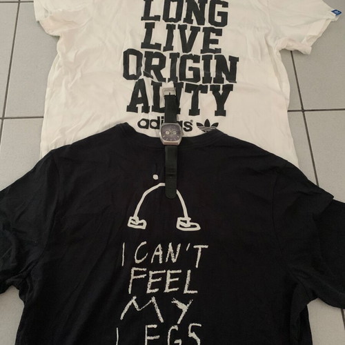 Adidas and Nike T-shirts Large with Replay watch like new