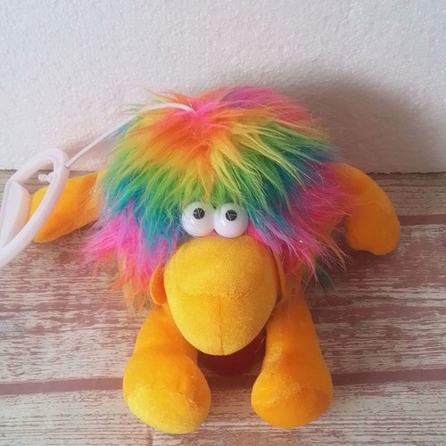 Plush hairy toy Crazy Rainbow Boing Boing PMS Toys used