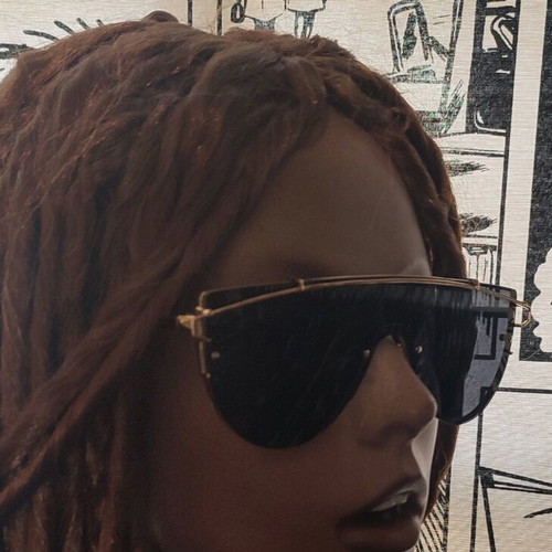 EL Gio sunglasses like new, men's, black and gold