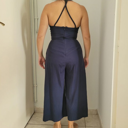 Zara jumpsuit size XS blue like new with lining
