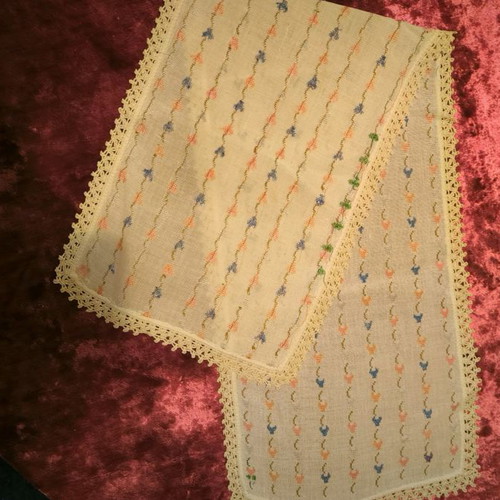 Handmade embroidered needlework