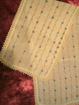 Handmade embroidered needlework