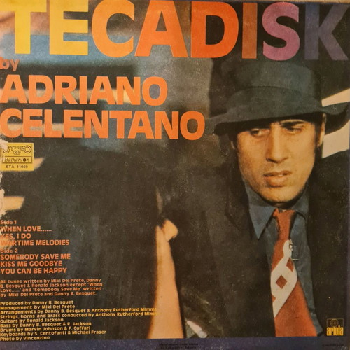 Adriano Celentano Tecadisk vinyl record