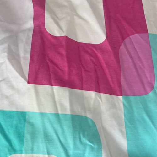 Set of two children's curtains with soft cotton fabric