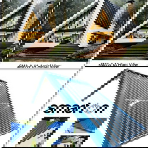 Solar Smart Modern House Smart on 60 sqm Autonomous and Economical