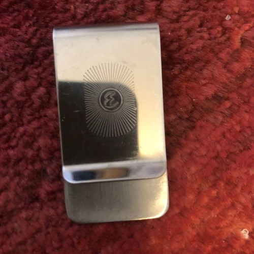 Money clip collectible vintage used, silver, steel