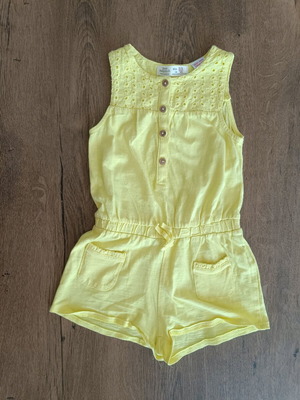 Zara yellow romper like new, size 98 cm for 3 years old