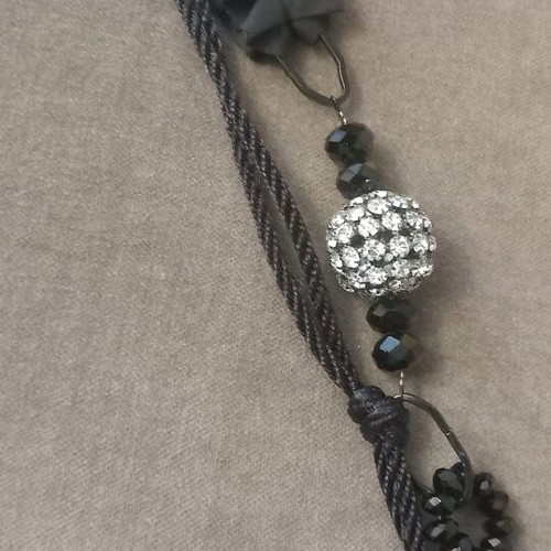 Angelo Barreta handmade necklace like new, black