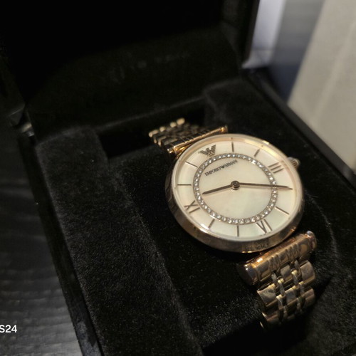 Emporio Armani Gianni T-Bar AR1909 women's watch, rose gold