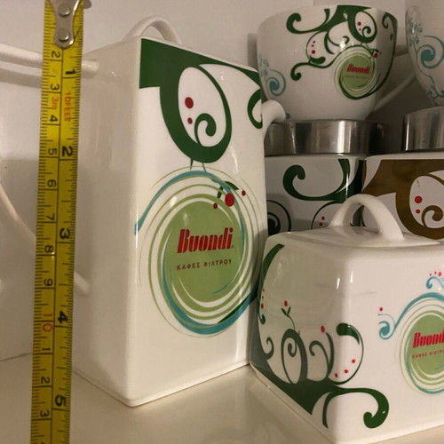Buondi porcelain coffee set collectible, like new
