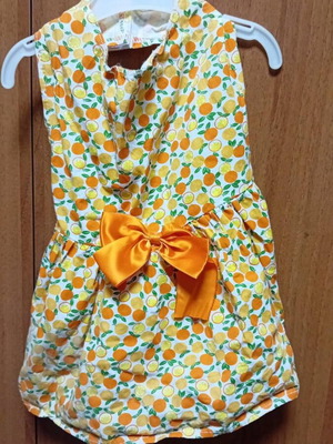 Рокля за куче портокали като ново