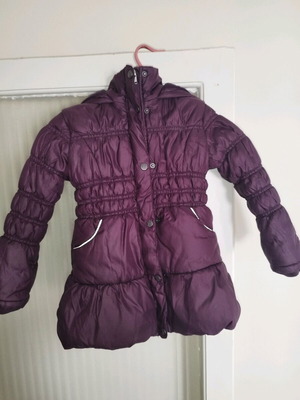 Μπουφάν παιδικό σαν καινούργιο, μωβ σκούρο, νούμερο 4