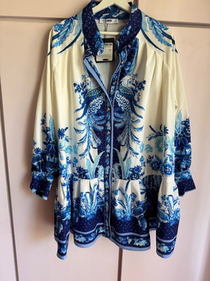 Kate London dress new, white and blue, size M