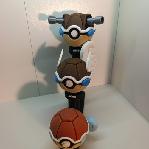 Squirtle Wartortle Blastoise 3D Printed Collectible Set new
