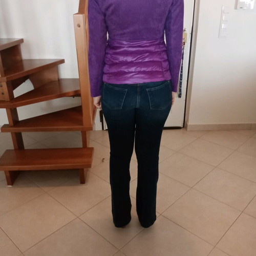 Purple jacket with hood like new, size M