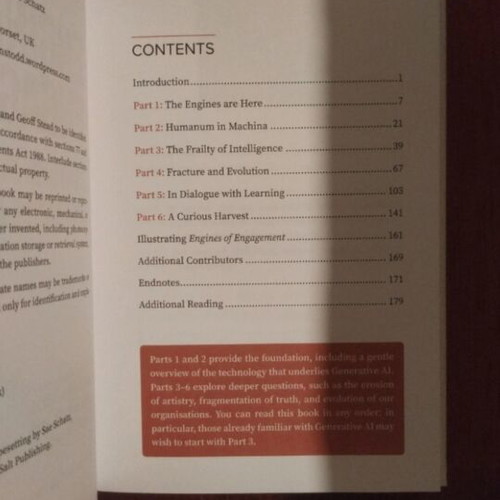 Engines of Engagement used book about generative AI by Julian Stodd