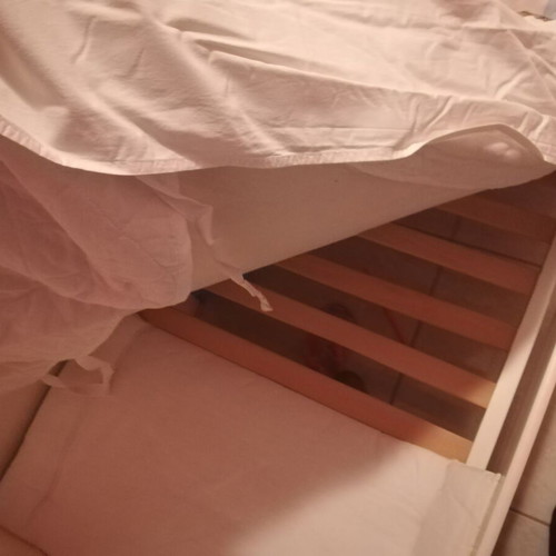 Convertible baby cot with mattress like new