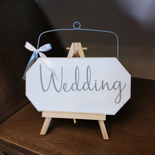 Wooden decorative wedding sign "Wedding" new
