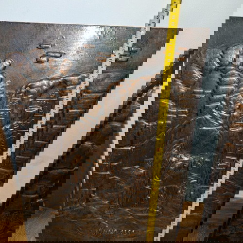 Медна картина употребявана, сцена от средновековието