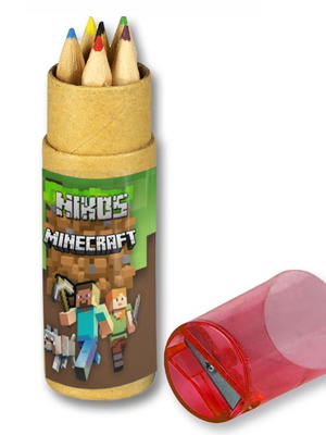 Minecraft colored pencils new, 10 pieces with name