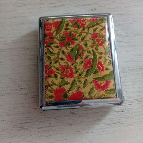 Art Nouveau tobacco case like new with floral design