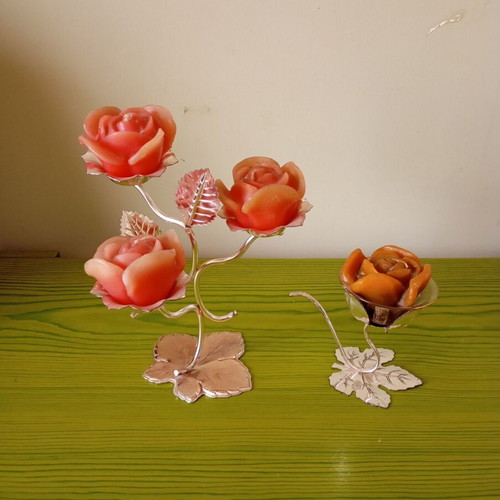 Candle holders 2 pieces vintage...