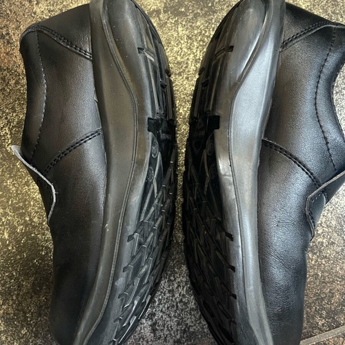 Giasco Medina S2 safety shoes used, black slip-on