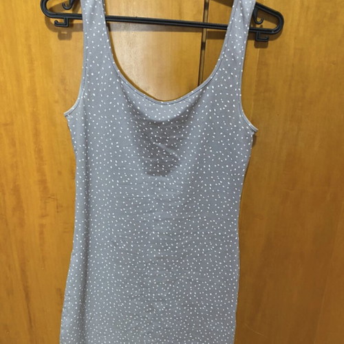 H&M daily dress polka dot like new, gray, size S