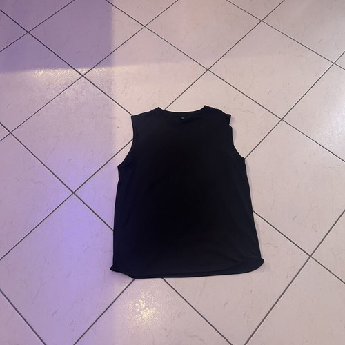 Manfinity Black Graphic Tank Top, Size M