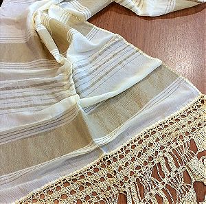 Παραδοσιακός τσεβρες μεταξωτός χειροποίητη δαντελα με βελονάκι