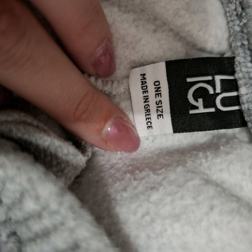Luigi tracksuit gray like new, one size
