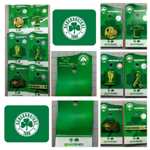 Panathinaikos Official Pins Collection New Set of 6