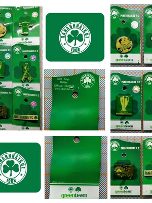 Panathinaikos Official Pins Collection New Set of 6