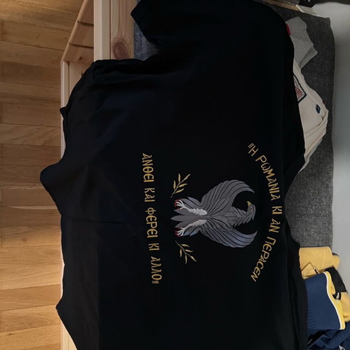 Army T shirt original with embroidered patches new