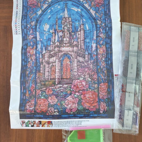 Diamond Painting Kit 30x40 Beauty and the Beast Castle new, sealed