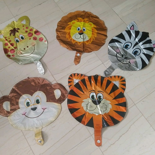 Animal party balloons like new, set of 5 pieces