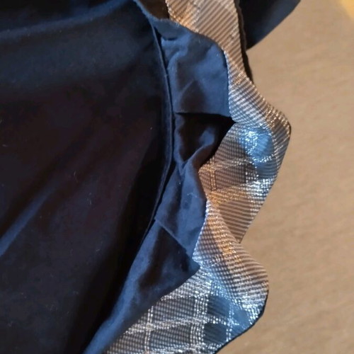 Forel Black Wrap Shirt like new with Silver Details