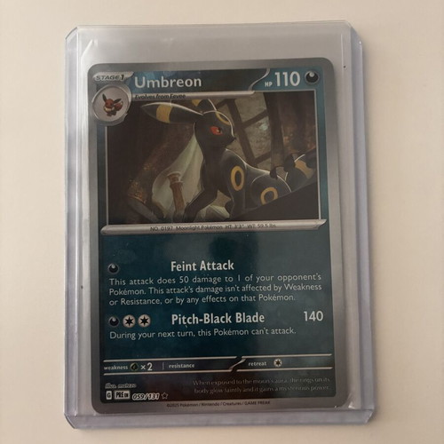 Umbreon 059/131 Pokeball card from Prismatic Evolutions like new