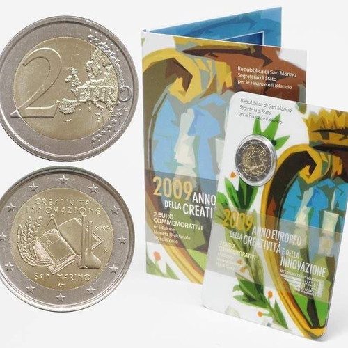 SAC San Marino 2 Euro 2009 FDC new, creativity and innovation