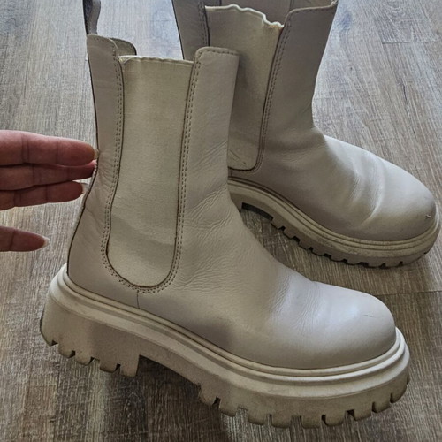 Badura ankle boots used, size 37, beige