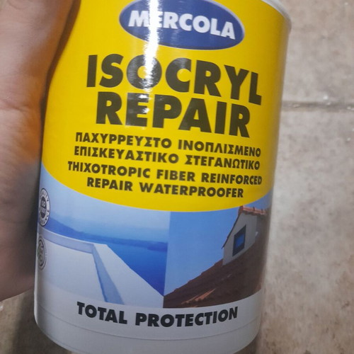 Mercola Isocryl Repair elastomeric acrylic waterproofing 0.75lt white