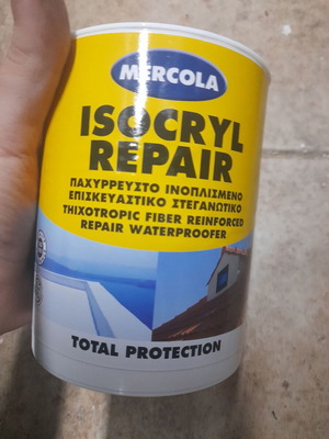 Mercola Isocryl Repair elastomeric acrylic waterproofing 0.75lt white