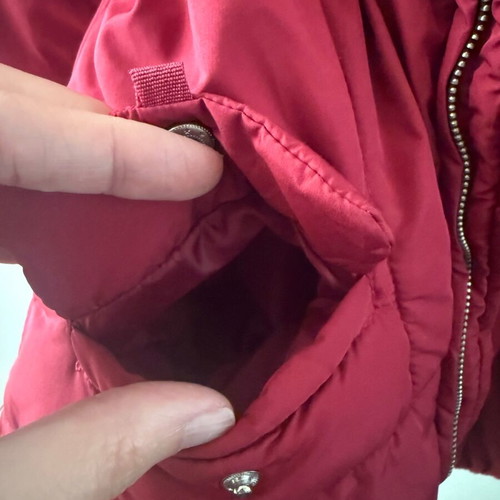 Zara jacket with inner lining for girl 3-4 years like new, red