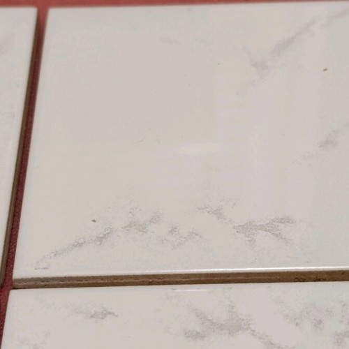 Decorative tiles 10×10 cm new, white marble effect, gloss